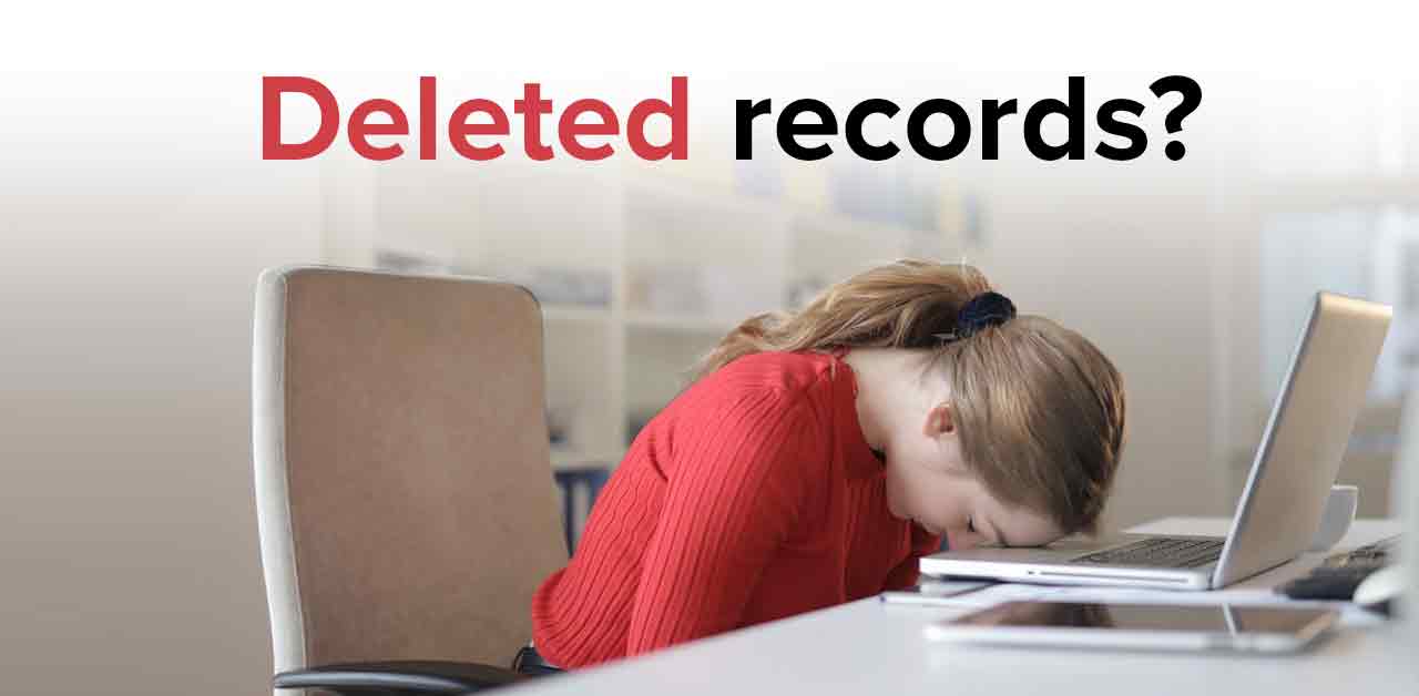 filemaker deleted records